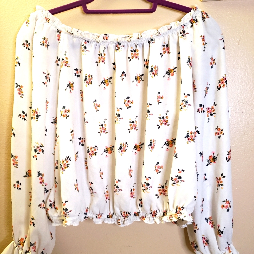 Lightweight floral print top by Arizona (XL)